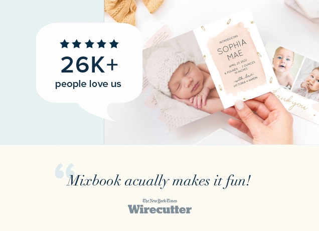 26K+ | people love us | ”Mixbook actually makes it fun! | The New York Times | Wirecutter