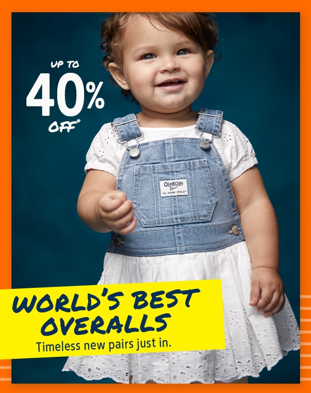 UP TO 40% OFF* | WORLD'S BEST OVERALLS | Timeless new pairs just in.