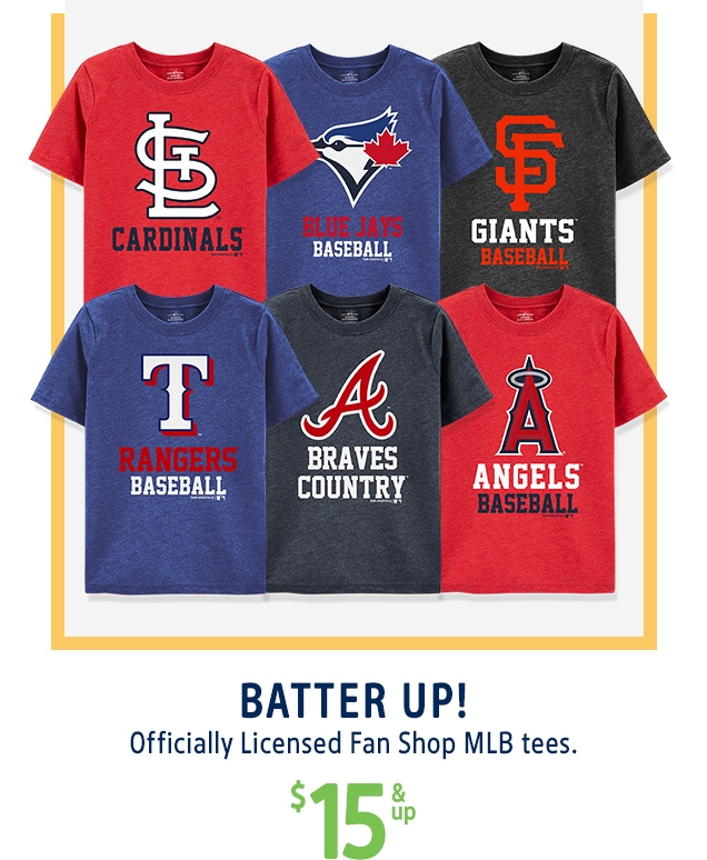 BATTER UP! | officially Licensed Fan Shop MLB tees. | $15 & up