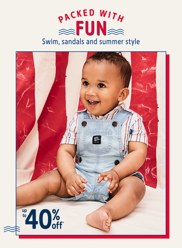 PACKED WITH FUN | Swim, sandals and summer style | up to 40% off*