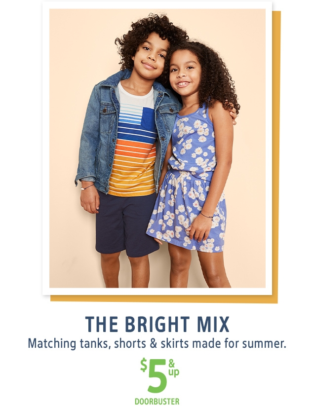 THE BRIGHT MIX | Matching tanks, shorts & skirts made for summer. | $5 & up | DOORBUSTER