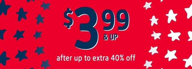 $3.99 & up | after up to extra 40% off