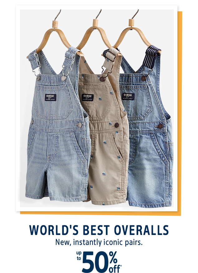 WORLD'S BEST OVERALS | New, instantly iconic pairs. | up to 50% off*