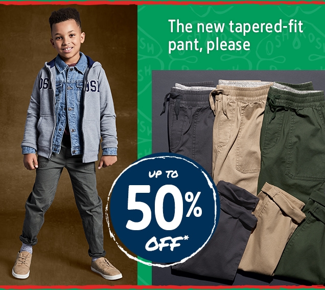 The new tapered‐fit pant, please | UP TO 50% OFF*