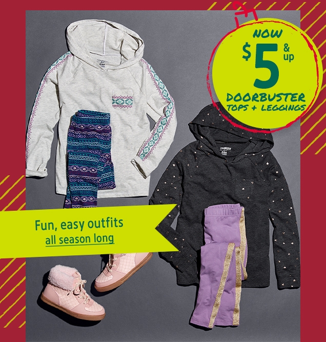 NOW $5 & up DOORBUSTER | TOPS + LEGGINGS | Fun, easy outfits | all season long