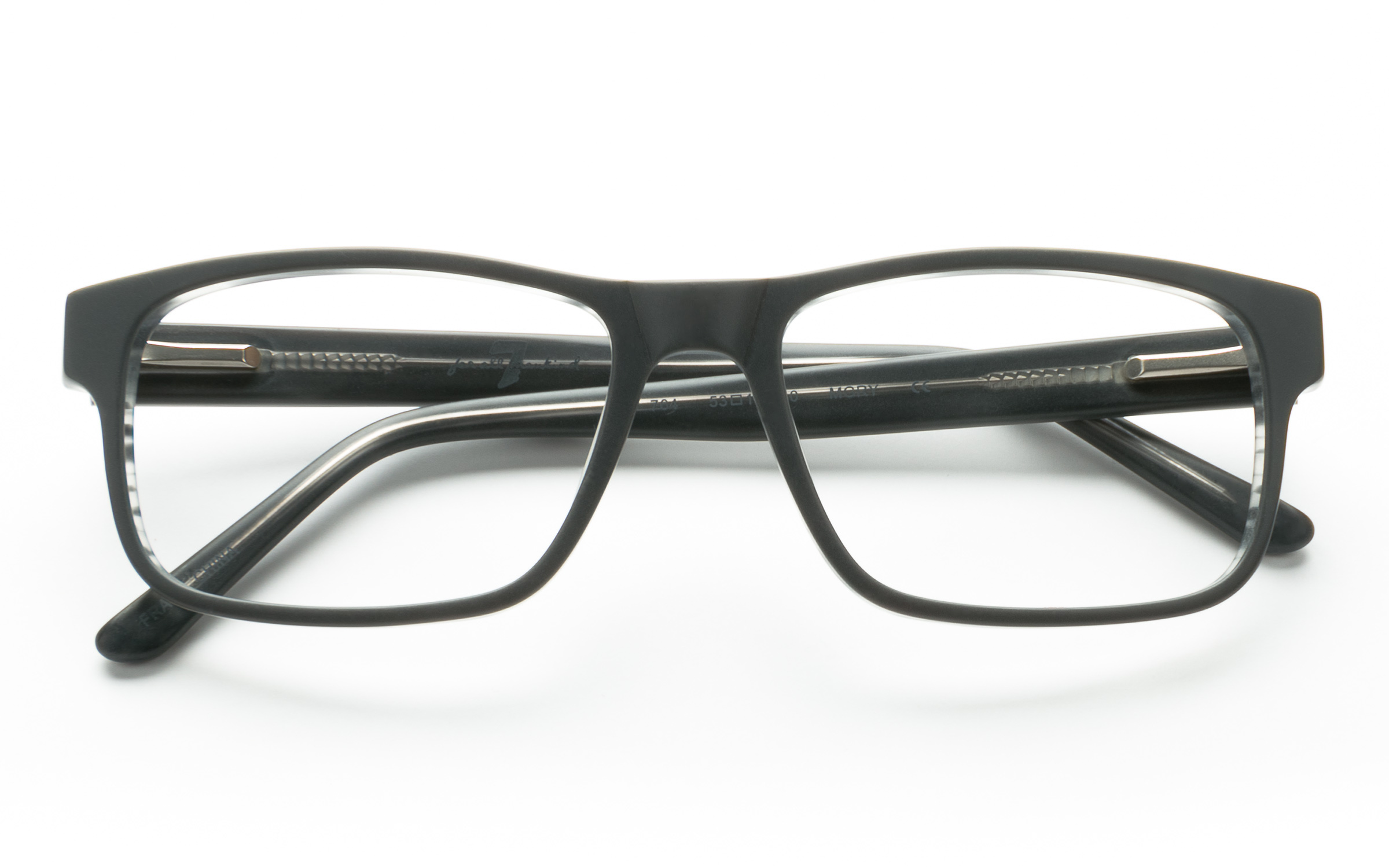 flat black eyeglasses