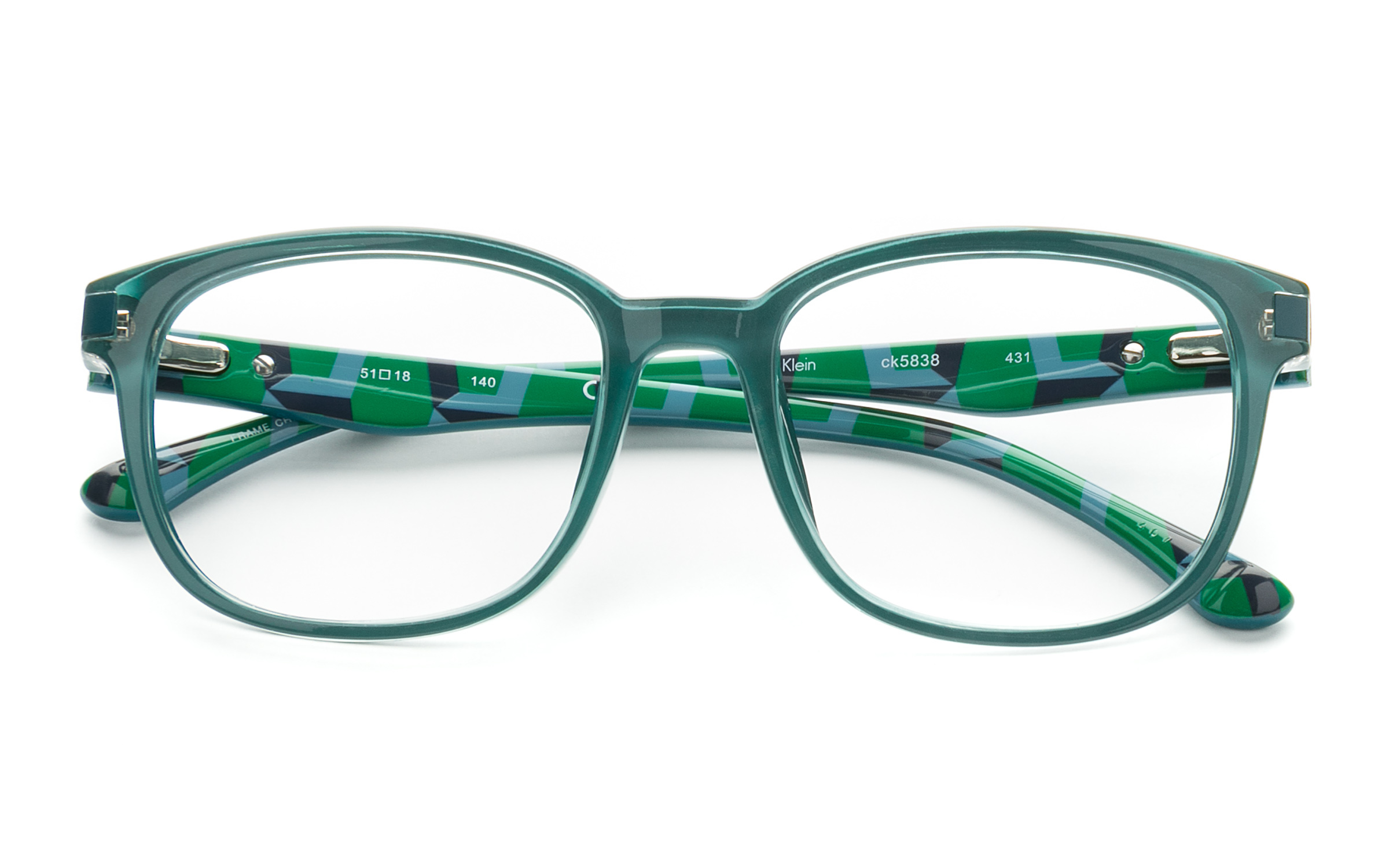 green calvin klein glasses