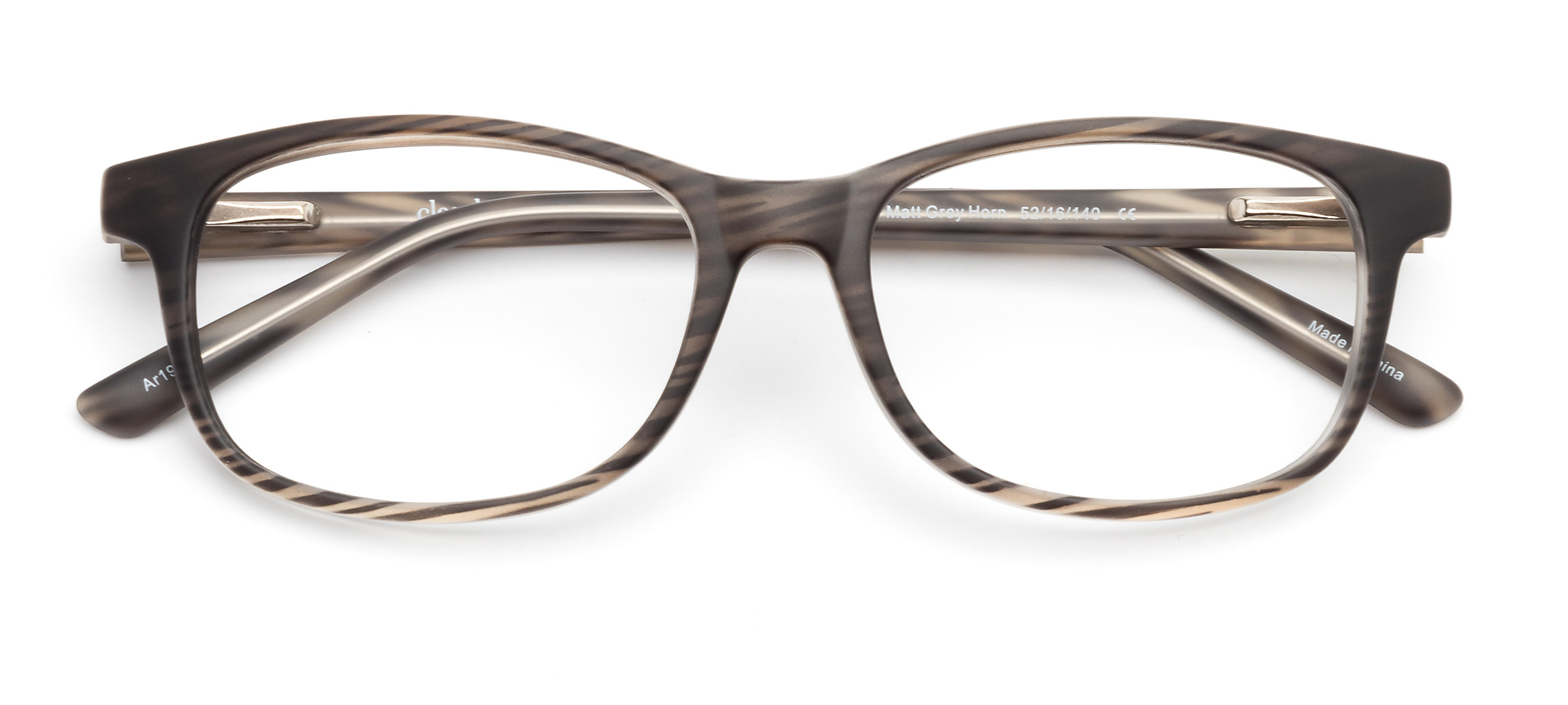 product image of Clearly Basics Aroostook-52 Matt Grey Horn
