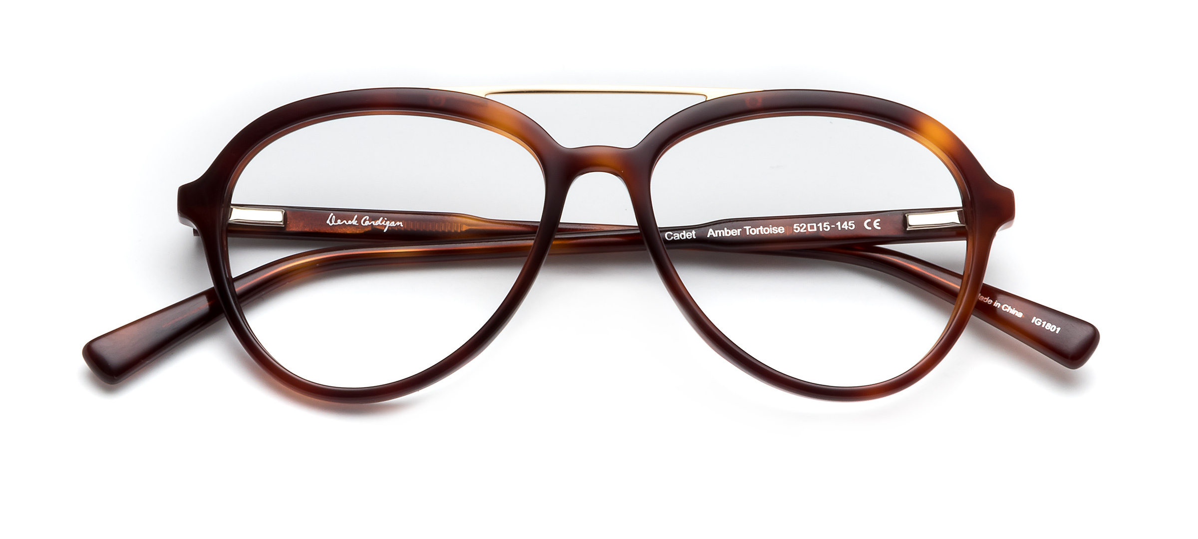 product image of Derek Cardigan Cadet-52 Amber Tortoise