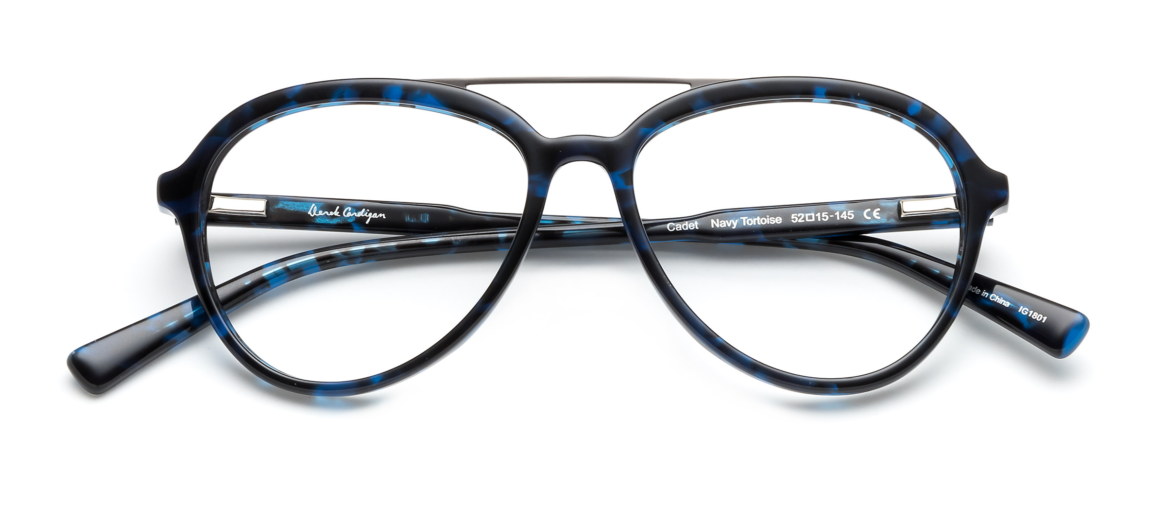 product image of Derek Cardigan Cadet-52 Navy Tortoise