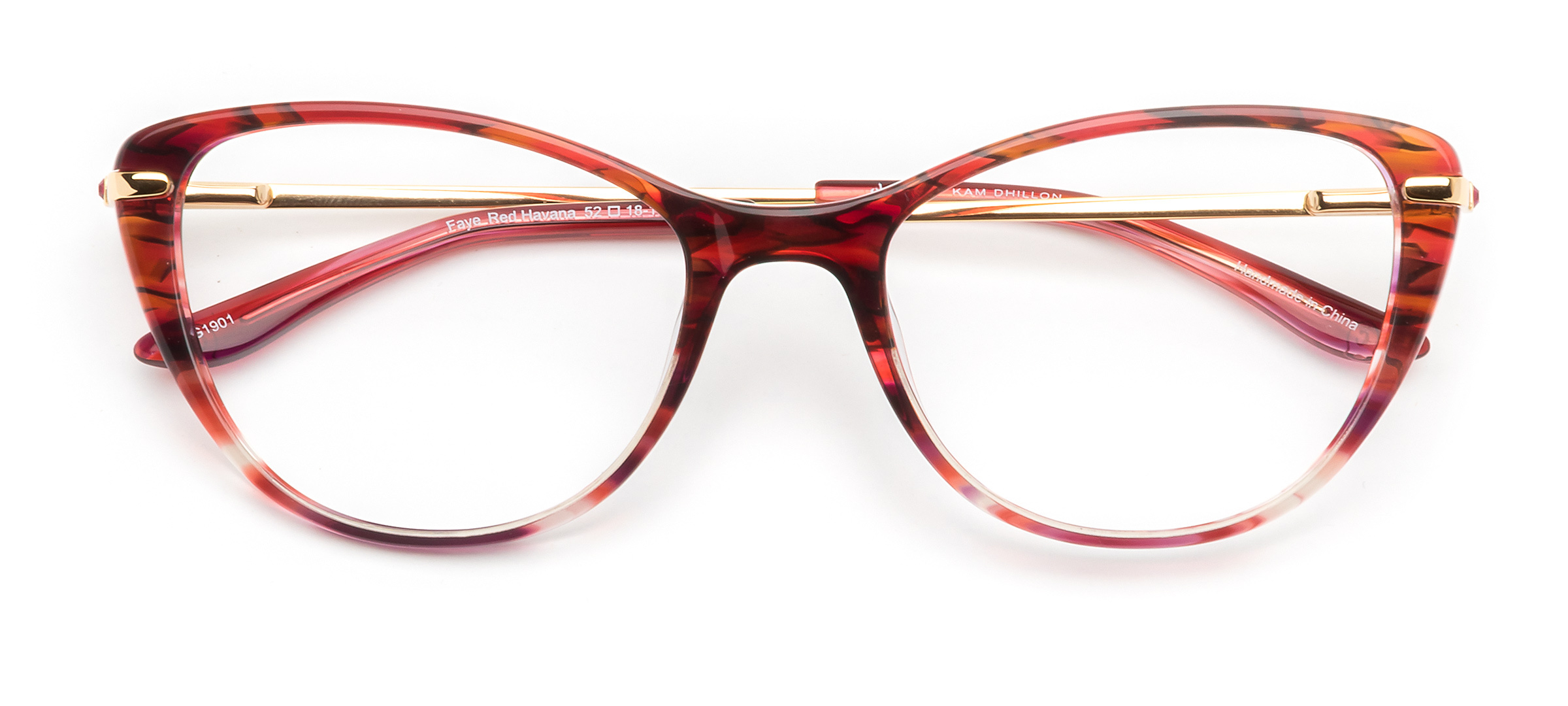 product image of Kam Dhillon Faye-52 Red Havana