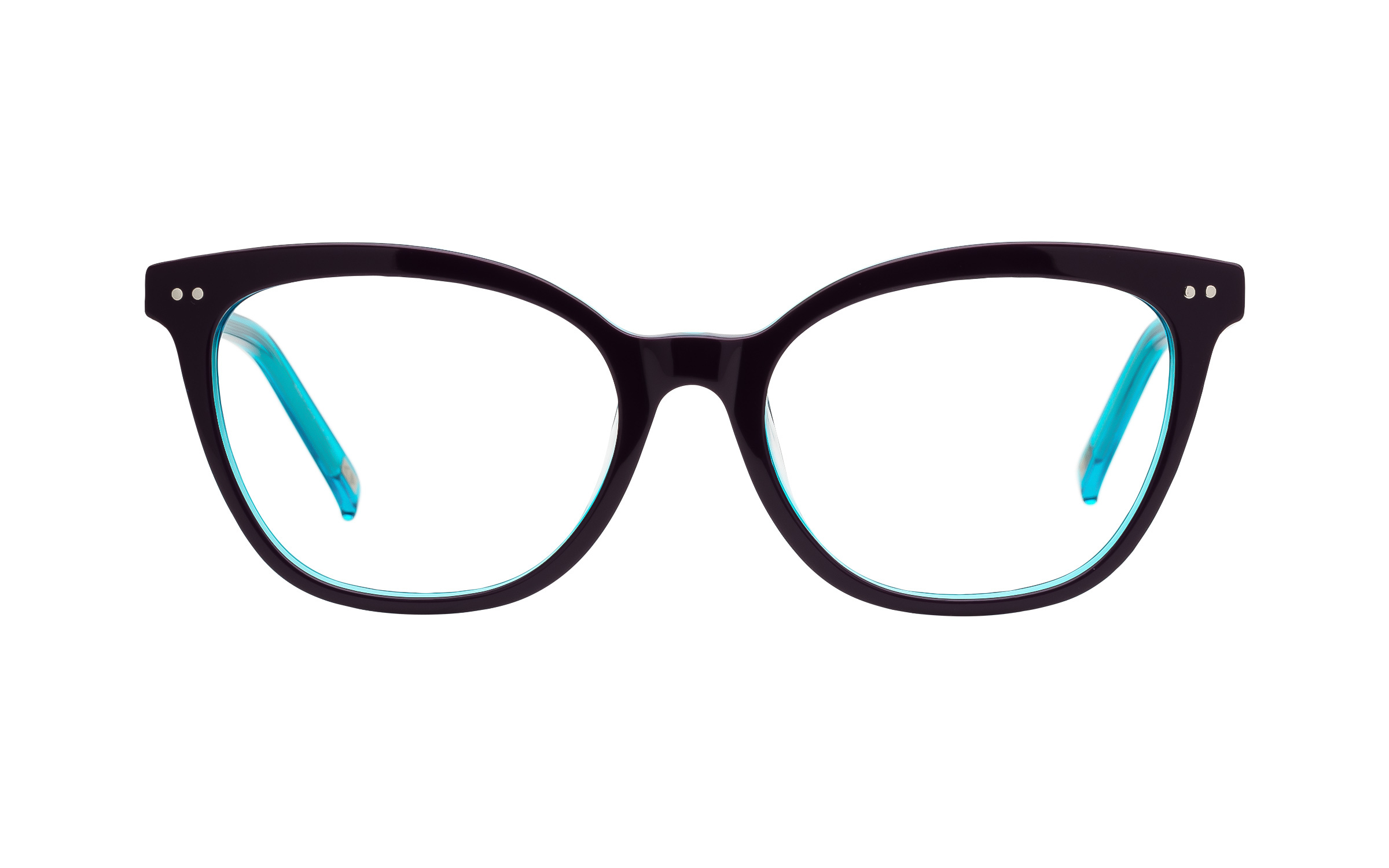 Women's Cat-Eye Glasses Purple/Blue Main And Central Online Coastal