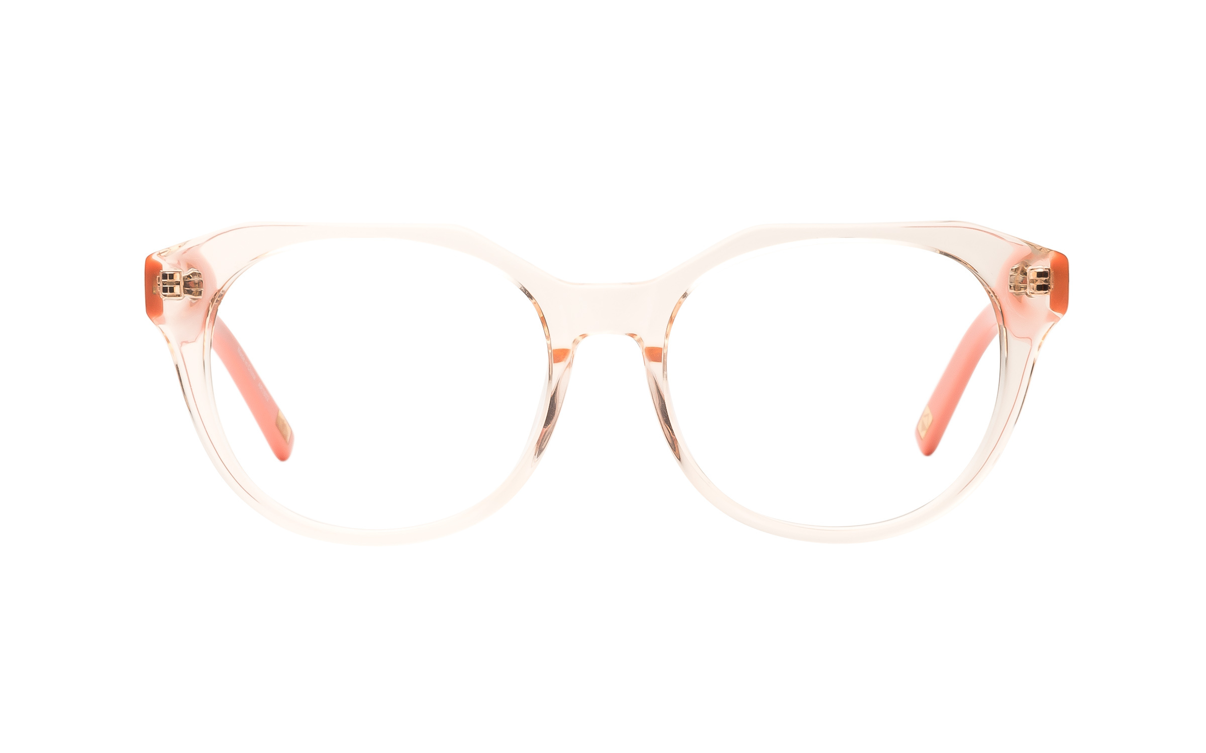D-Frame Glasses Clear/Pink Main And Central Online Coastal