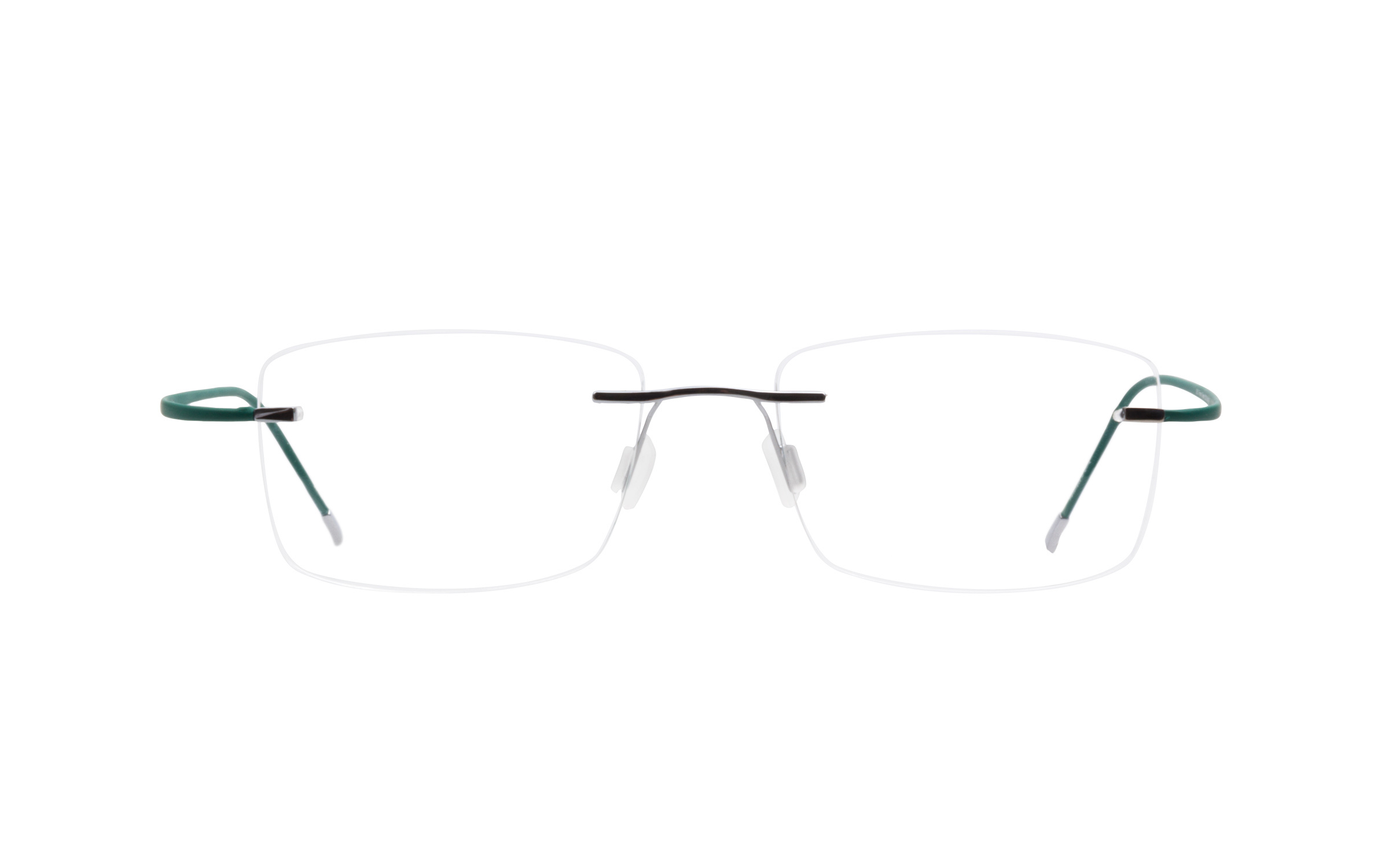 Rimless Glasses Green Perspective Online Coastal