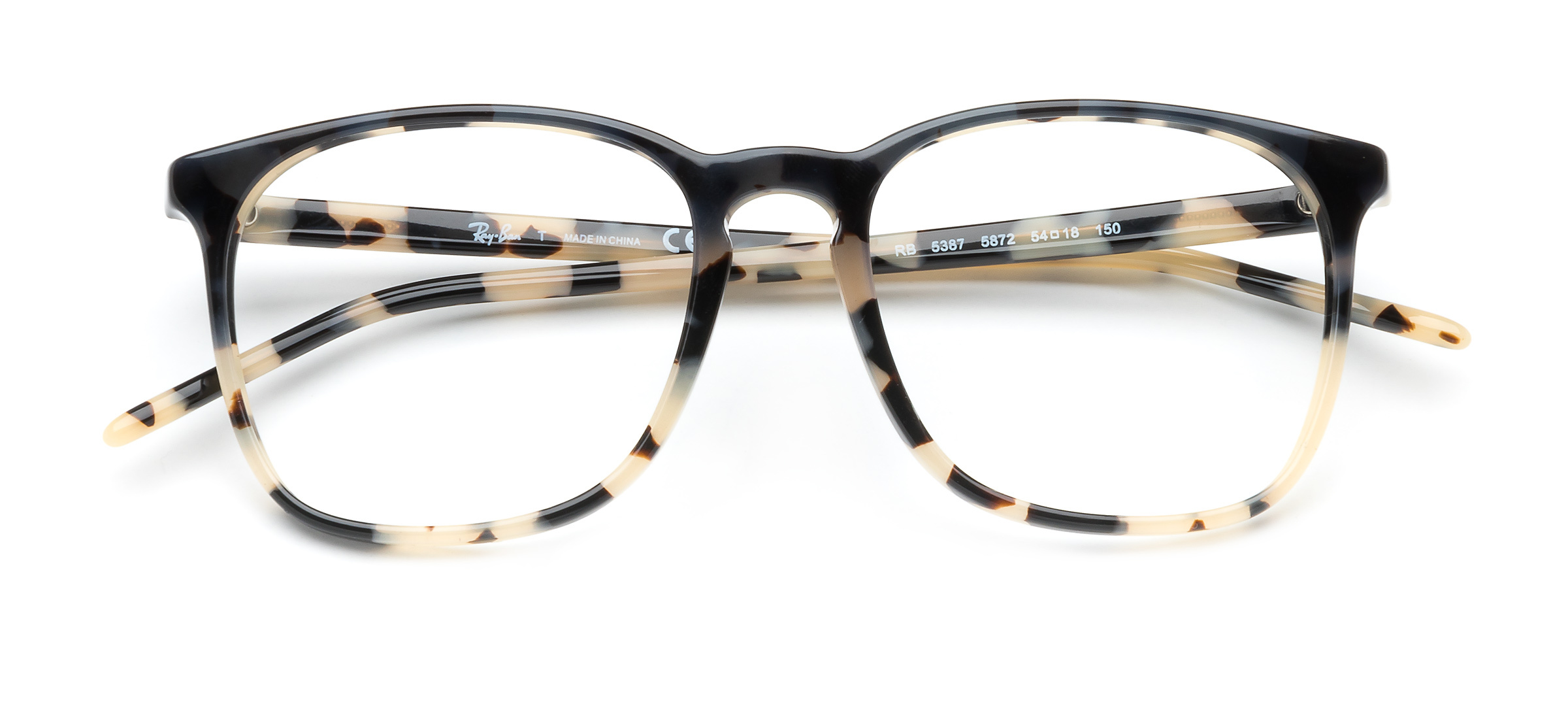 product image of Ray-Ban RB5387-54 Beige havane dégradé bleu