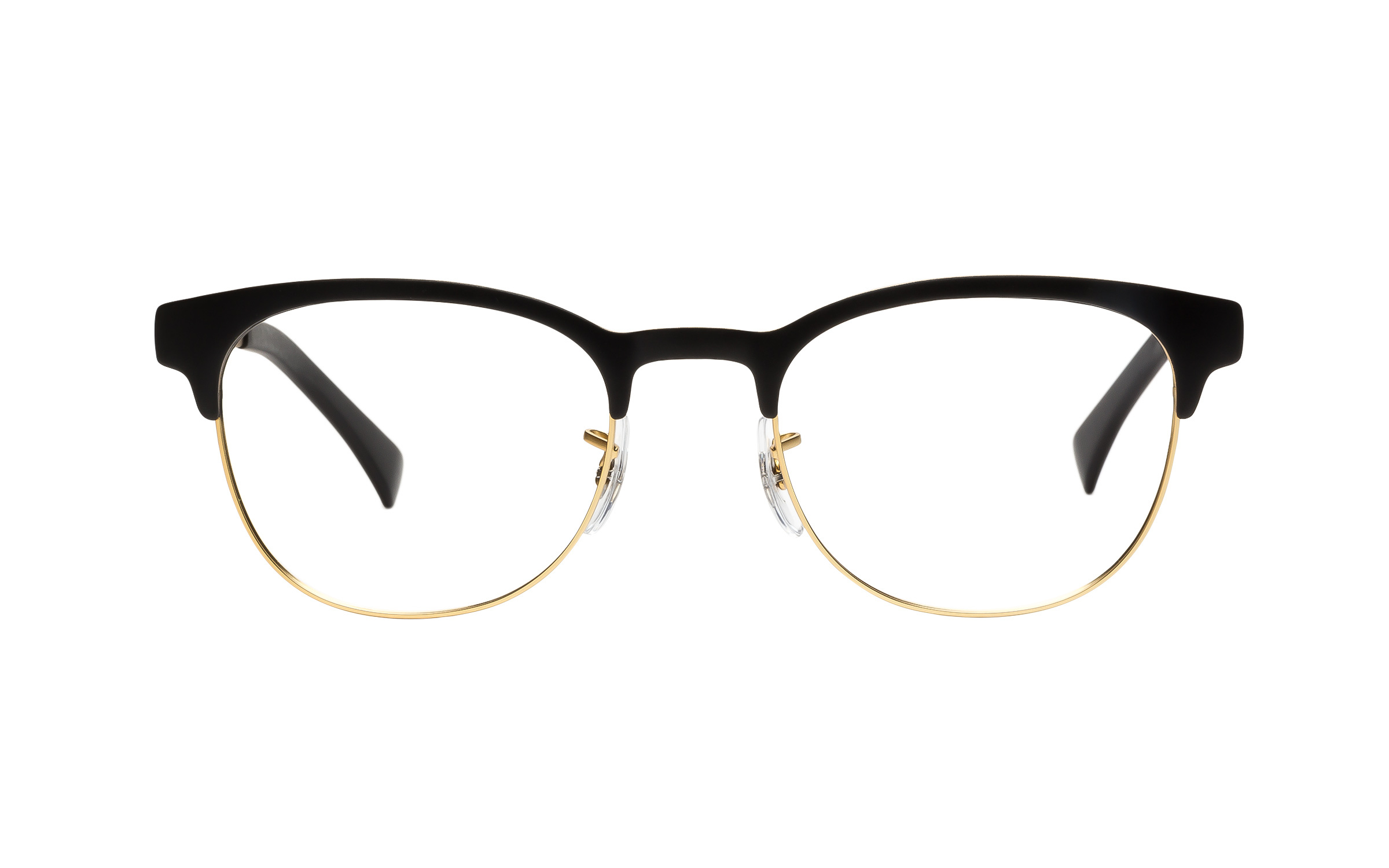 ray ban black and gold eyeglasses