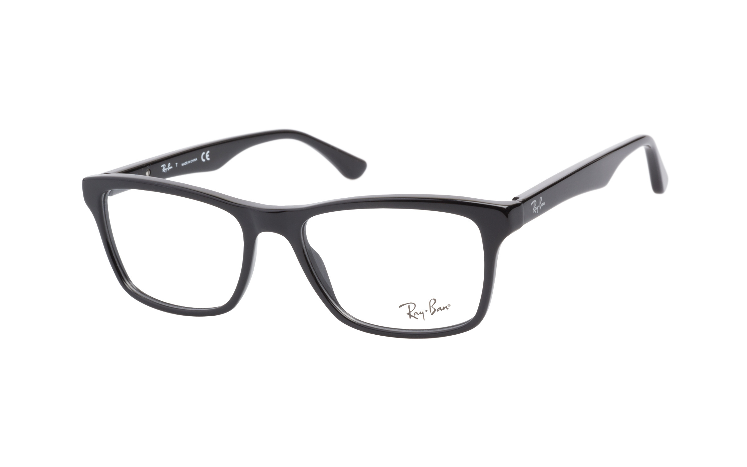 black and clear ray ban eyeglasses