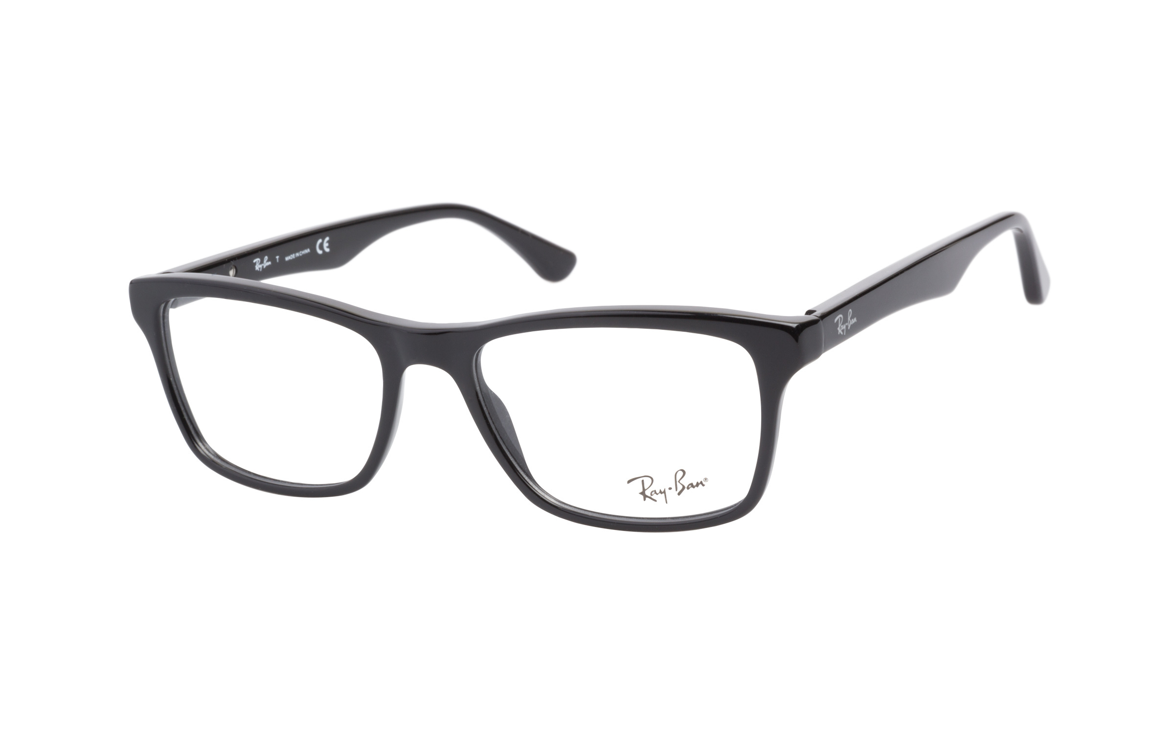 ray ban black and clear frames