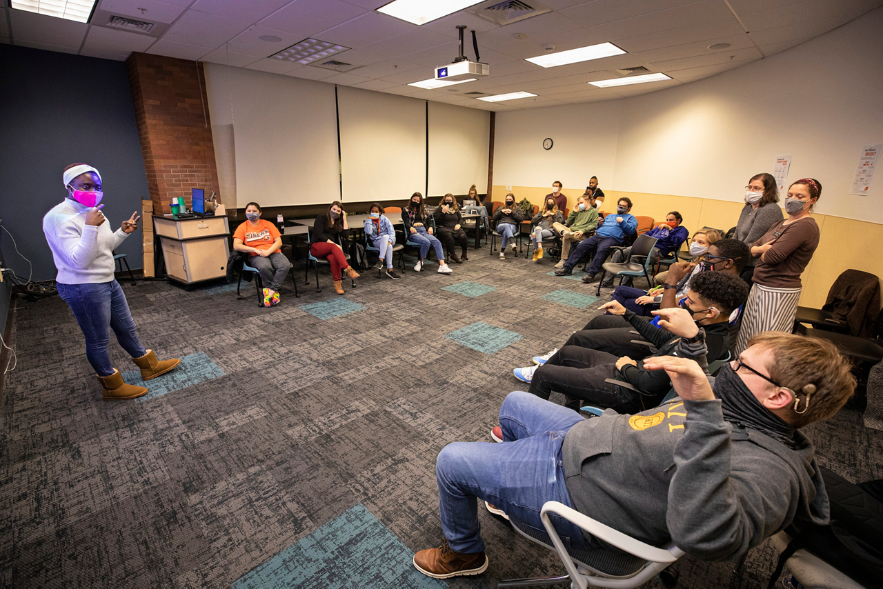 Rochester Institute of Technology, Maameyaa Asiamah, Cru student leader. 