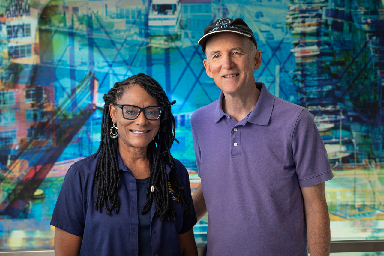John and Lorna together, blindness article