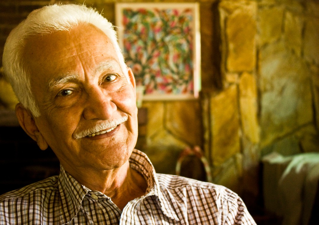 My friend Gregorio Redondo strikes a fatherly pose without much ado