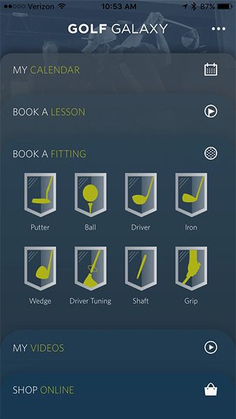 golf galaxy fitting prices