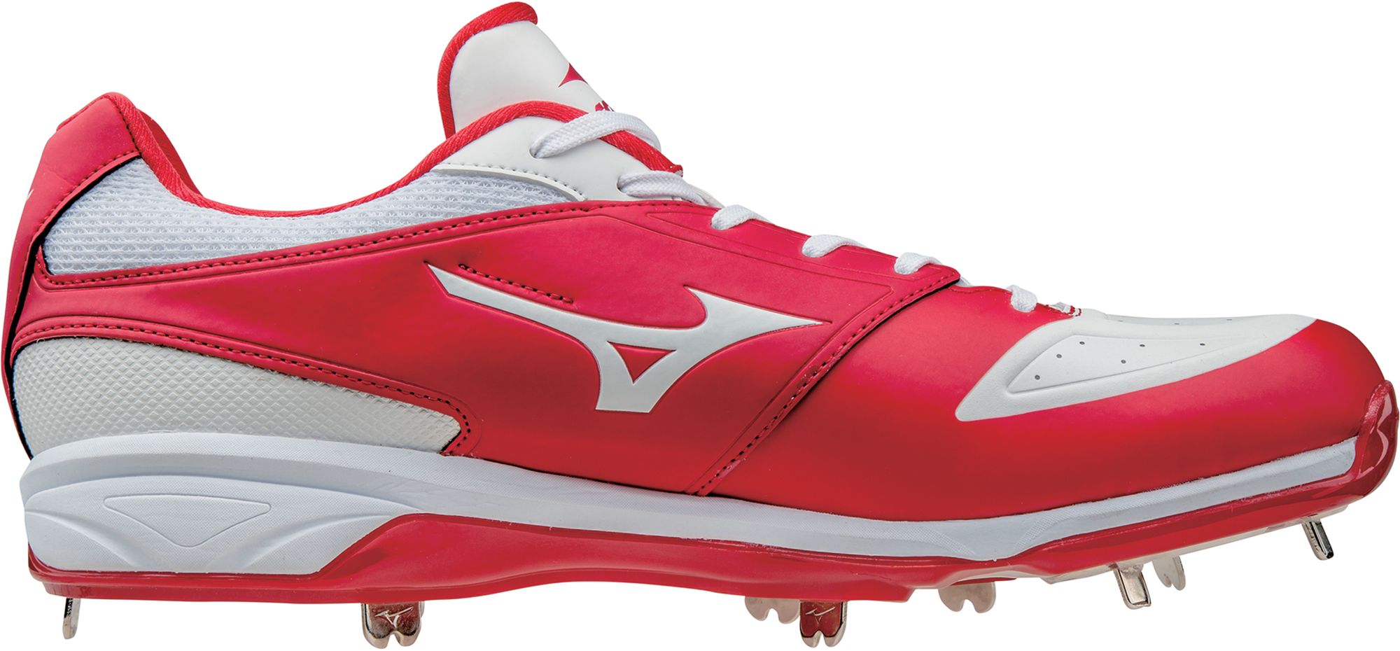 boys red baseball cleats