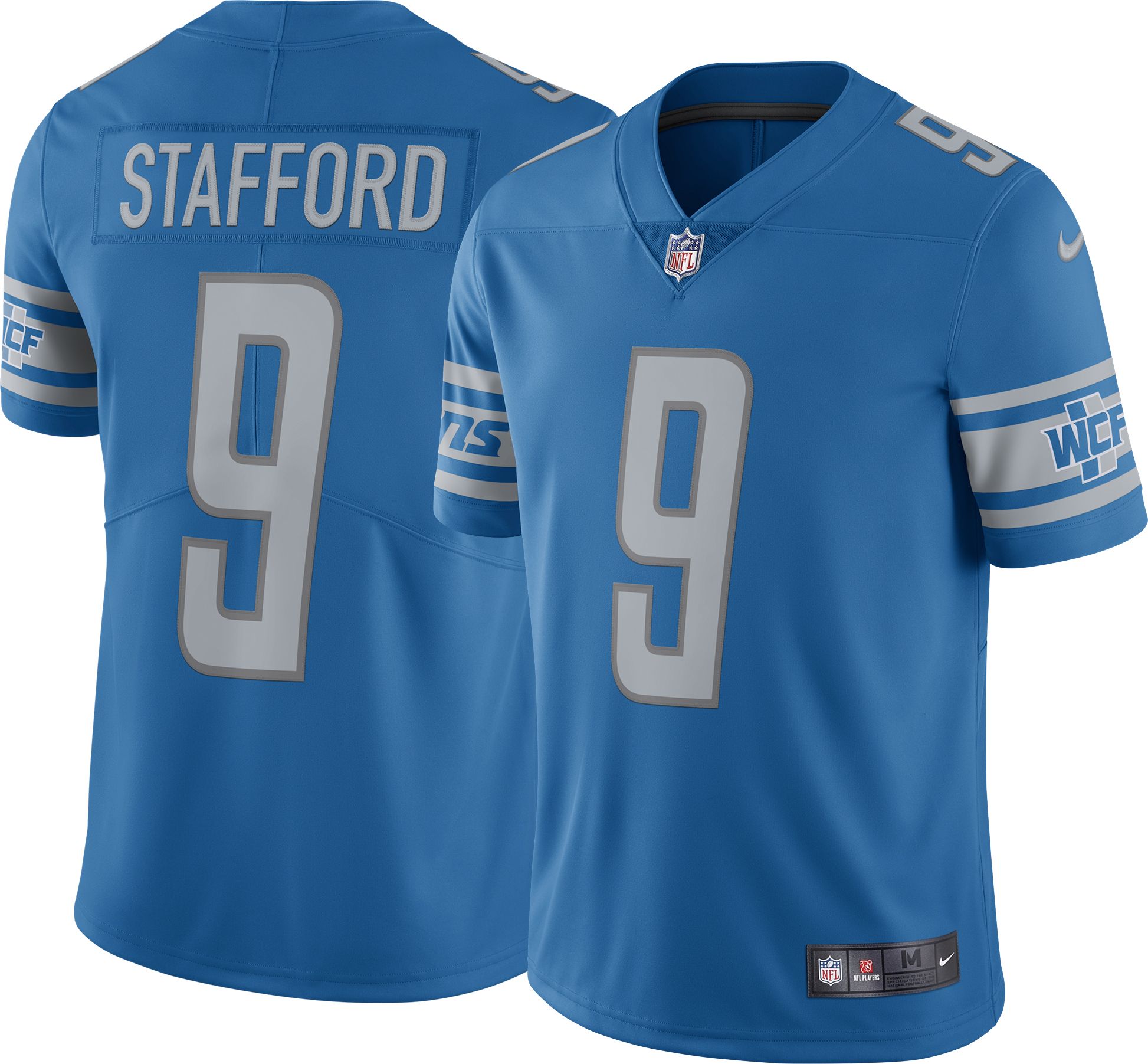 Nike Detroit Lions Calvin Johnson #81 Road Game Jersey by Vintage Detroit Collection