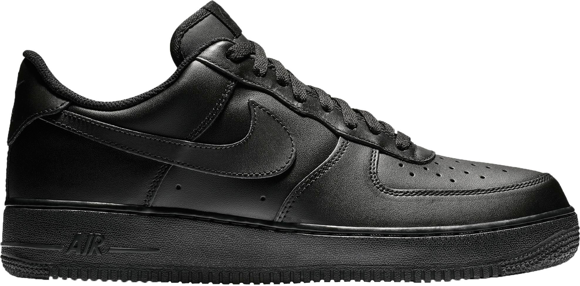 all black nike casual shoes