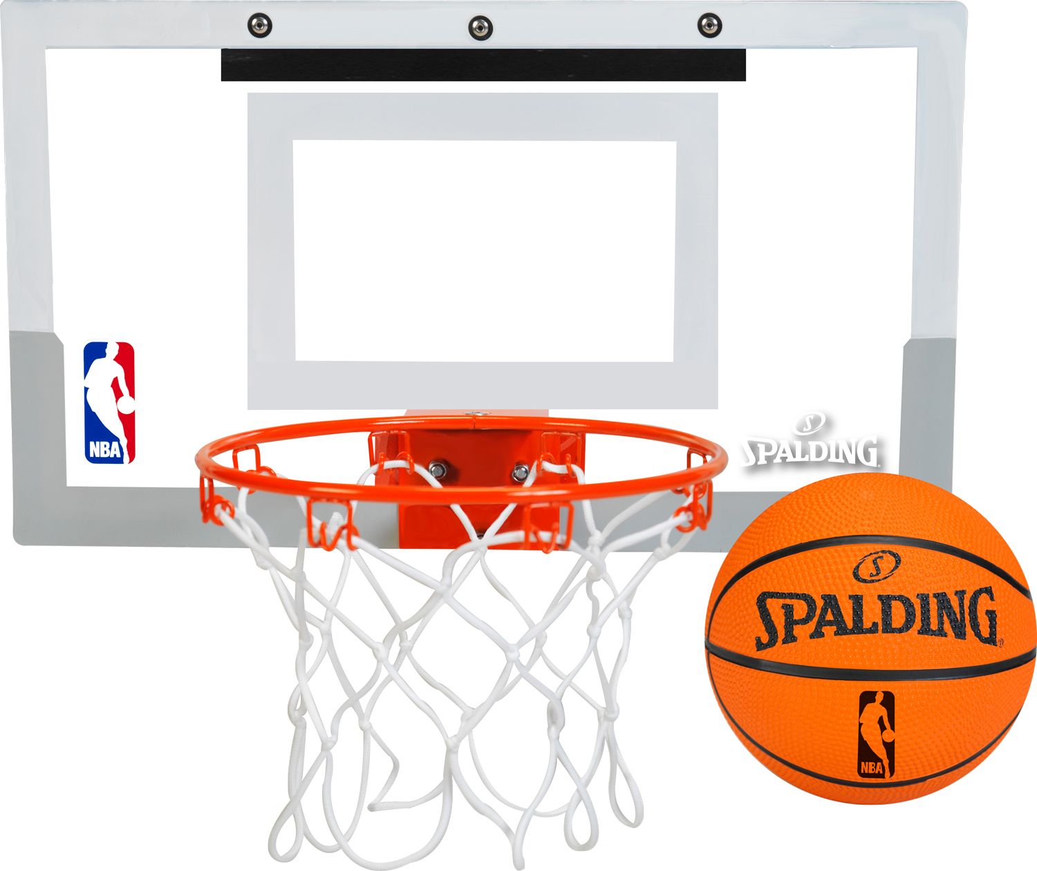 Door Basketball Net & Product Image · Spalding NBA Slam Jam Mini