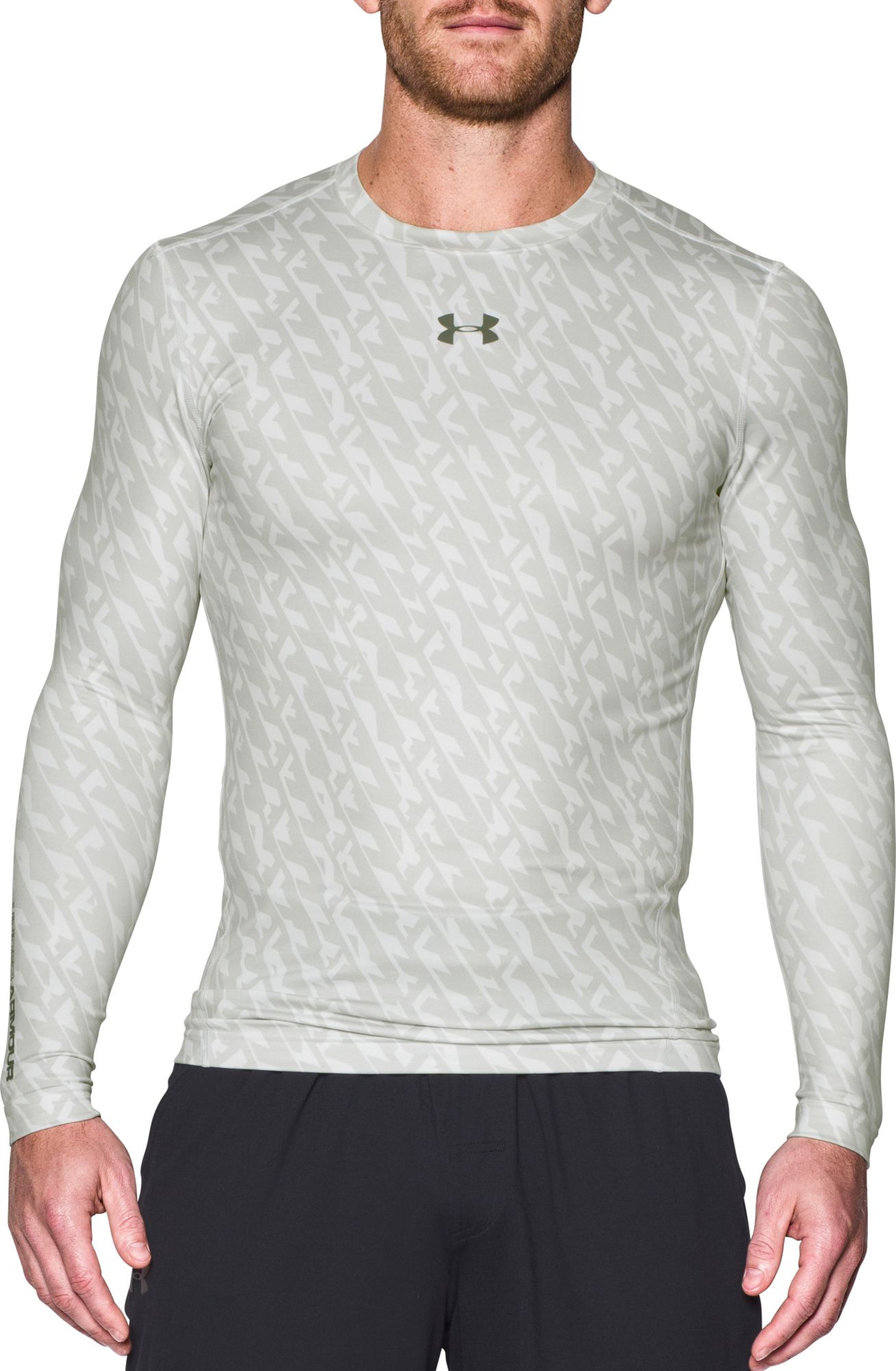 under armour men's coldgear armour compression crewneck long sleeve shirt