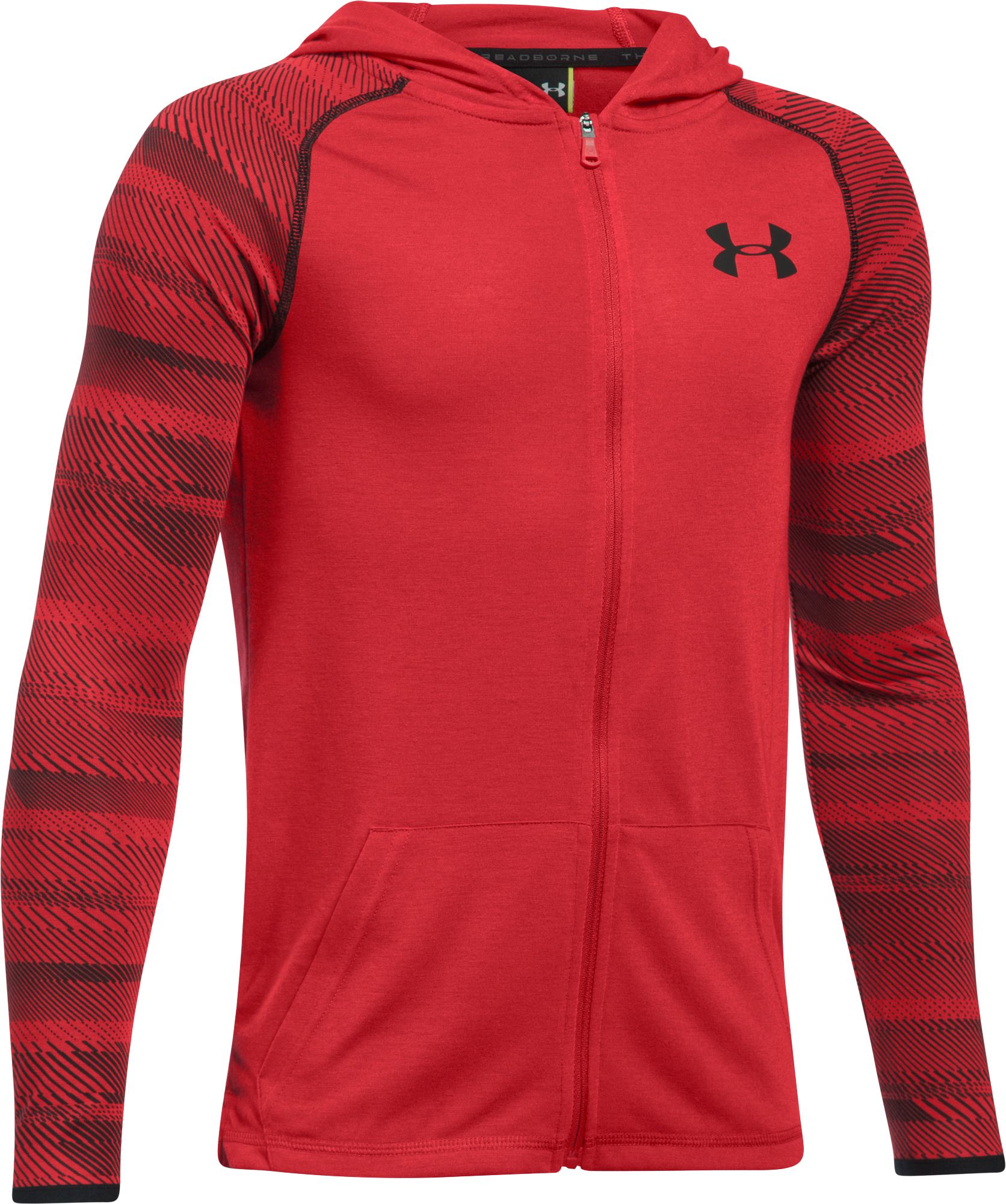 boys under armour zip up hoodie