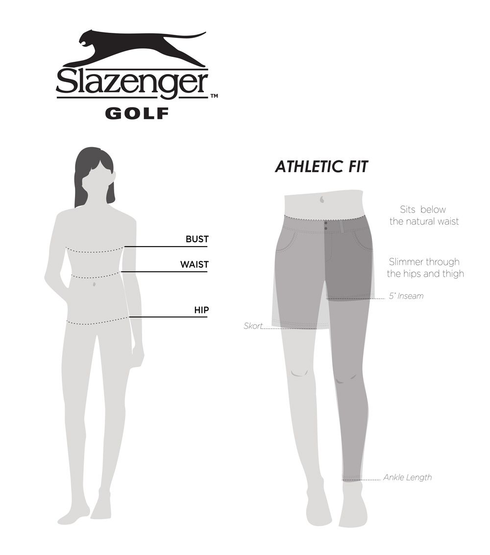 slazenger women's tech golf shorts