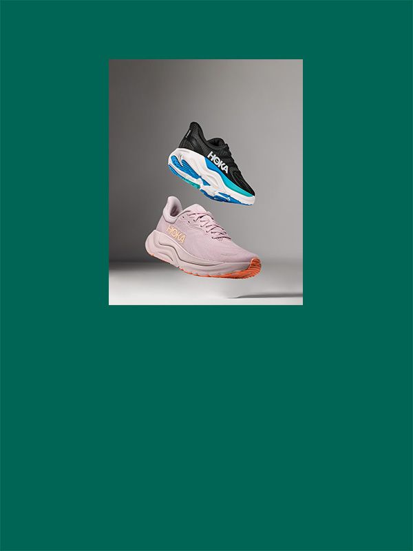 Two Hoka Arahi Running Shoes