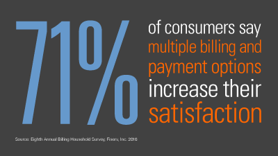 Multiple ways to pay increase consumer satisfaction