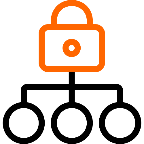 Layered cybersecurity solutions icon