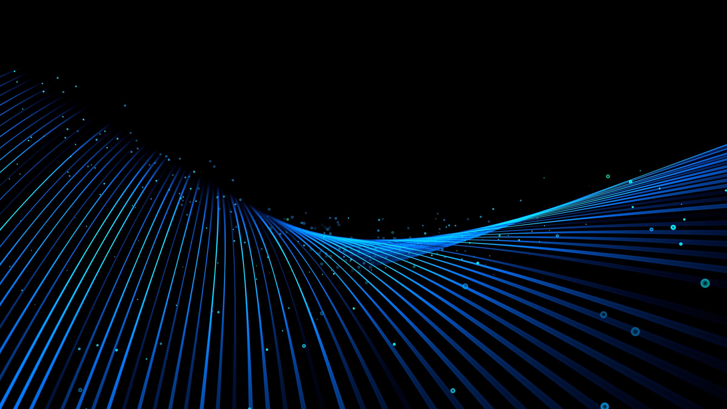 a blue lines on a black background
