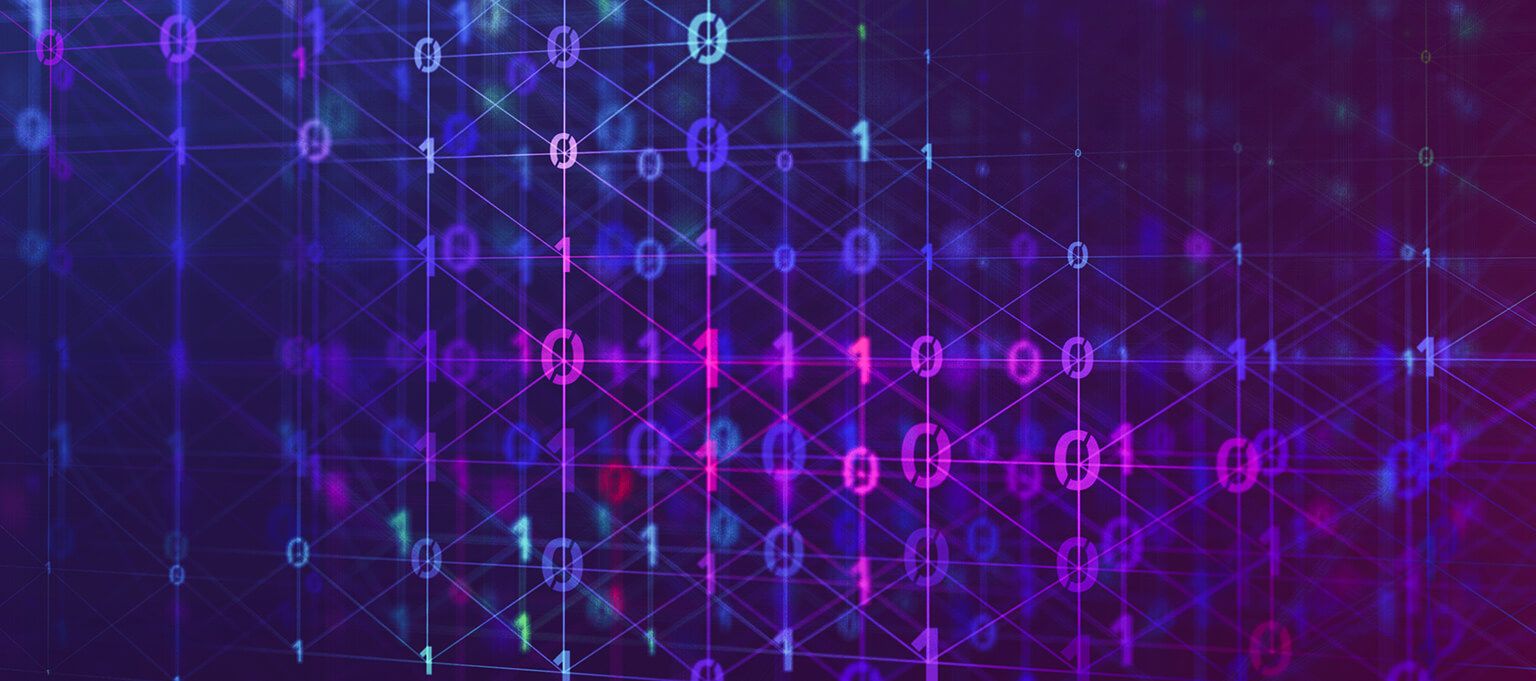 a close up of numbers arranged in binary form