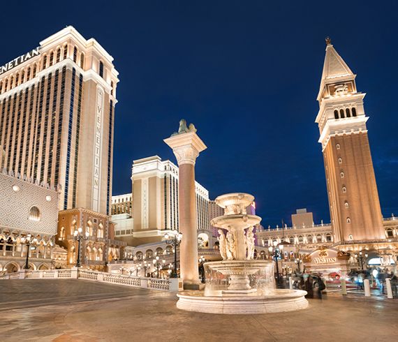 Outside view of The Venetial Hotel, Las Vegas, Nevada