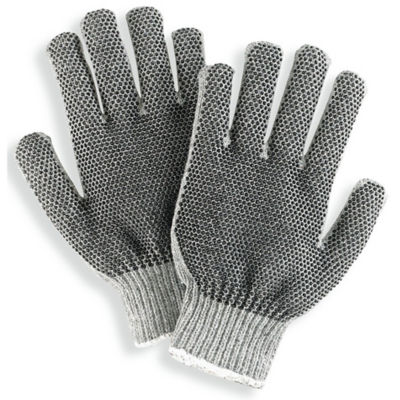 mens black knit gloves