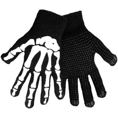 black dot work gloves