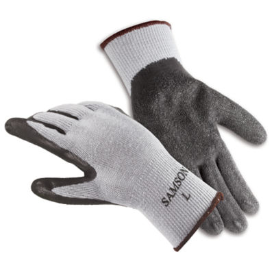 rubber coated gloves
