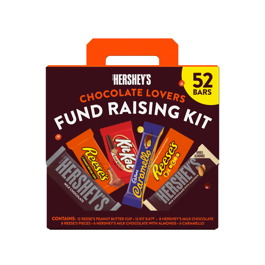 Hershey Chocolate Lovers Fund Raising Kit, 79.52 oz box, 52 bars