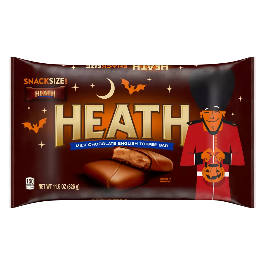 HEATH Snack Size Candy Bars, 11.5 oz bag - Front of Package