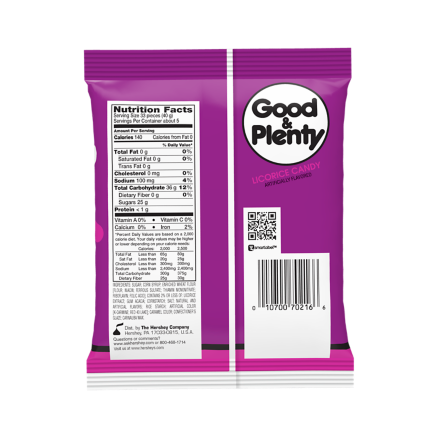 GOOD & PLENTY Licorice Candy, 7 oz bag