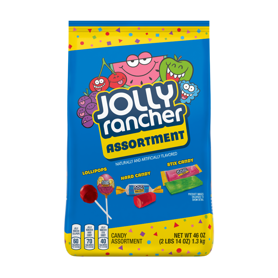 JOLLY RANCHER Candy Assortment, 46 oz bag - Front of Package