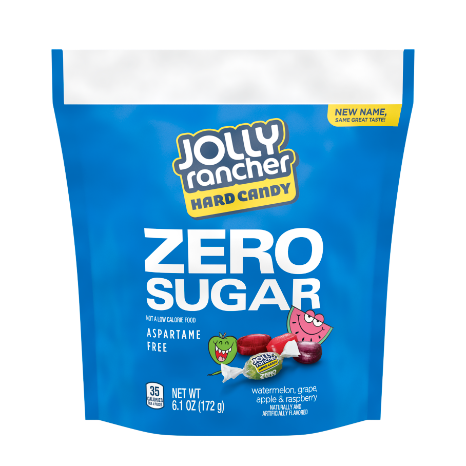 JOLLY RANCHER Zero Sugar Original Flavors Hard Candy, 6.1 oz bag - Front of Package