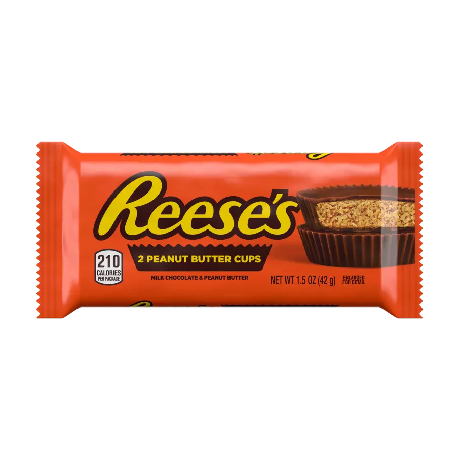 REESE'S Holiday Milk Chocolate Peanut Butter Cups, 27 oz, 18 count yardstick - Out of Package