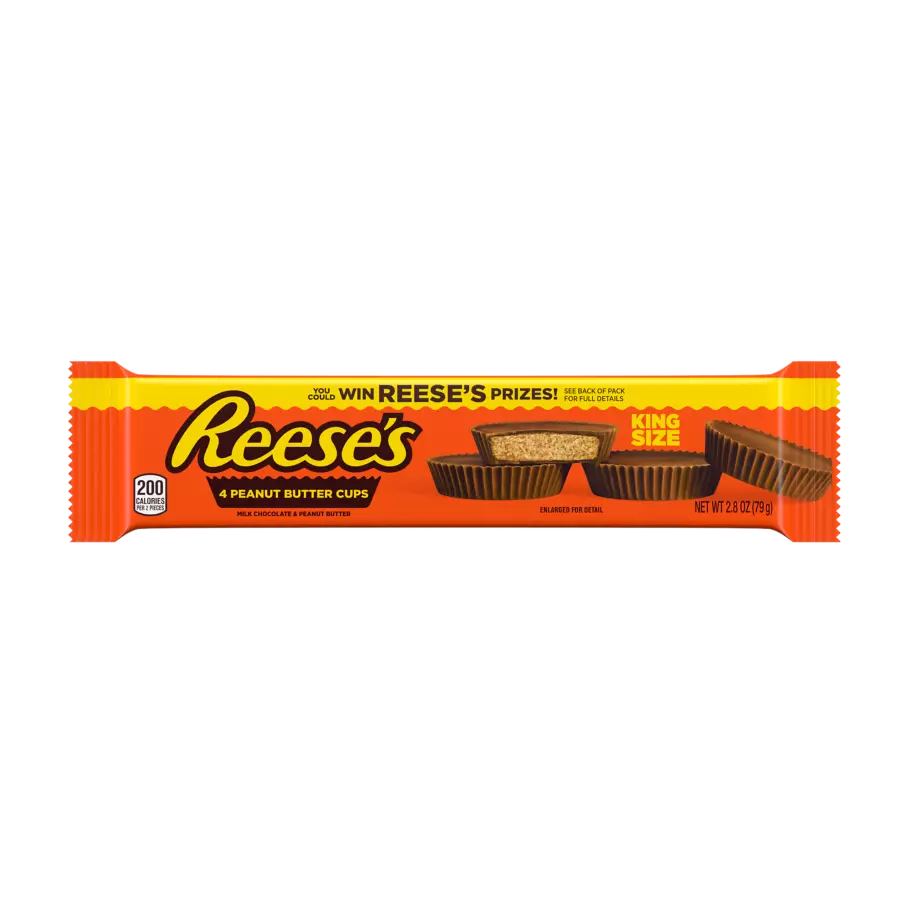 Reese's Big Cup Candy King Size Pack Milk Chocolate Peanut Butter