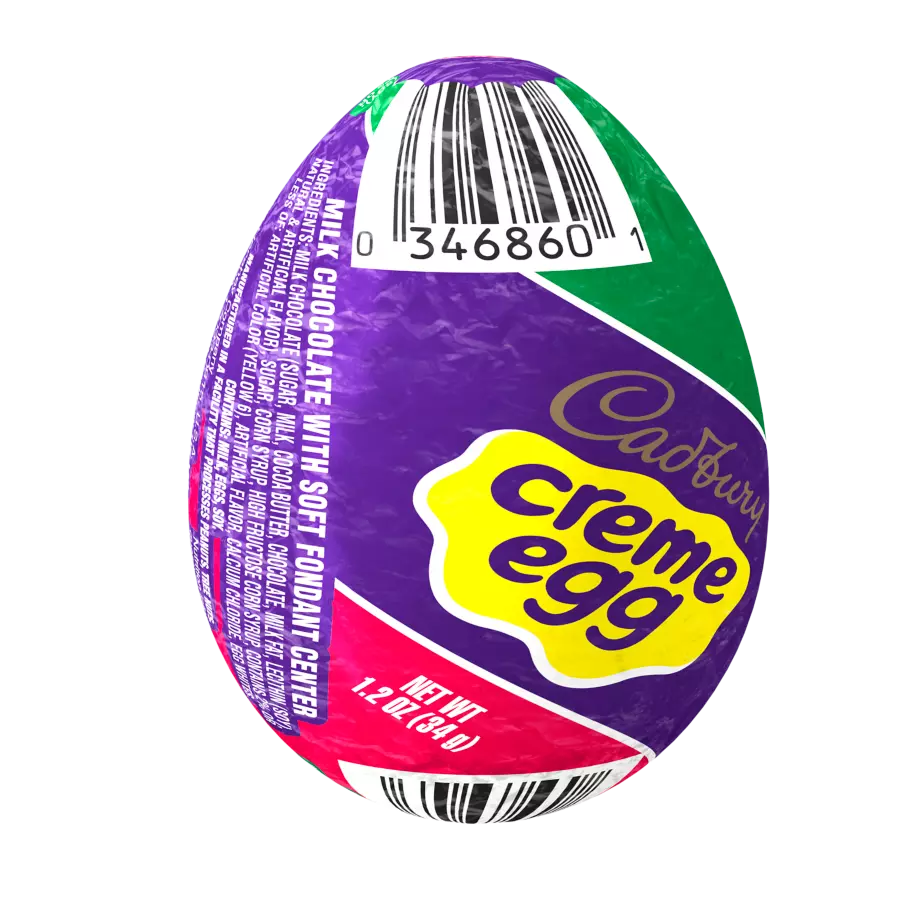 CADBURY CREME EGG Milk Chocolate Egg, 1.2 oz - Front of Package